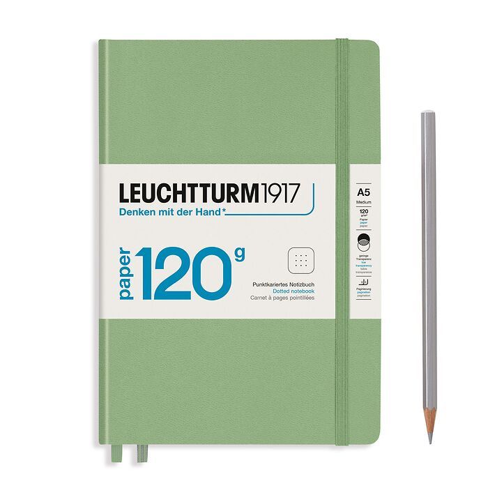 Leuchtturm1917 A5 Medium Hardcover Dotted Notebook - Red