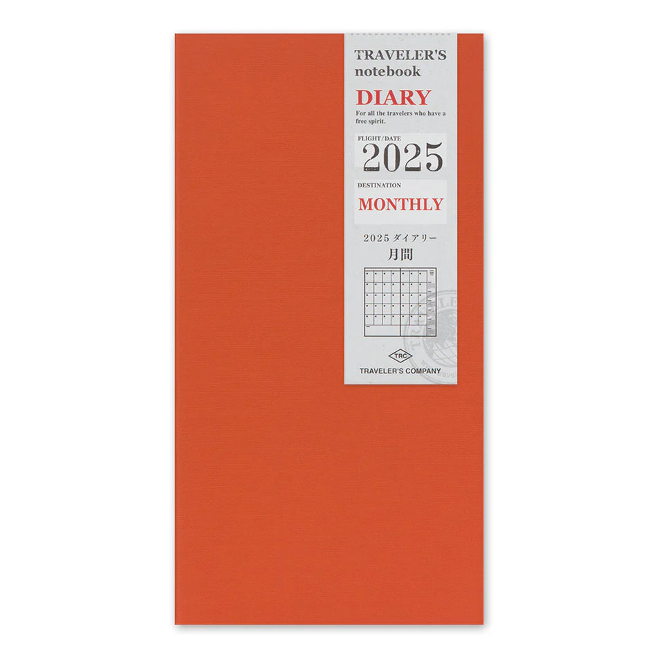 TRAVELER'S notebook Refill 2025 Monthly (Regular Size)