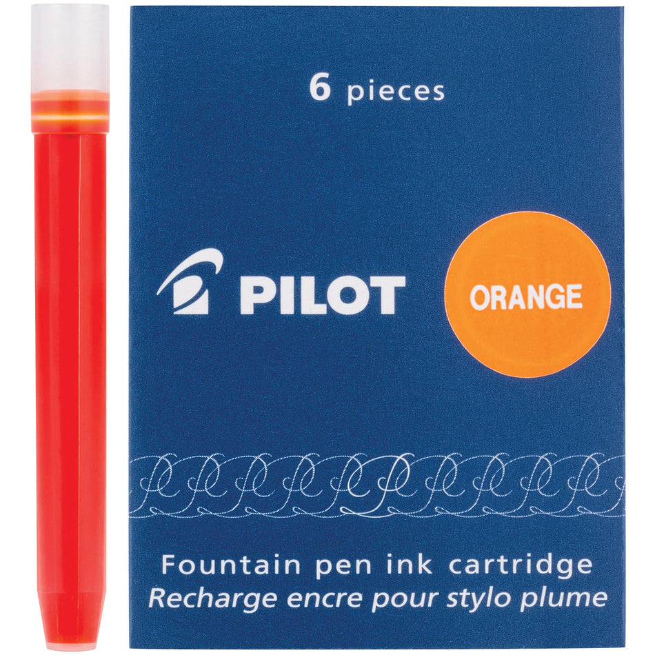 Pilot/Namiki Fountain Pen Cartridges - Orange