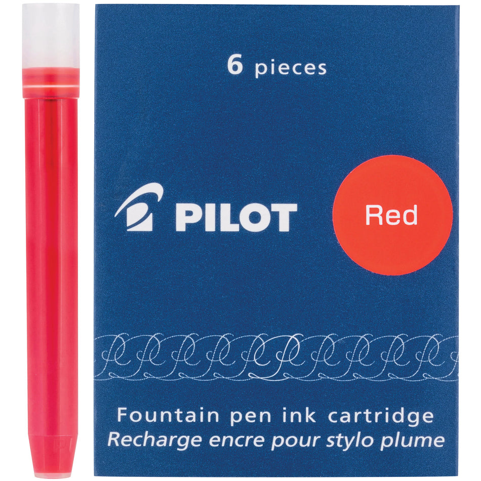 Pilot/Namiki Fountain Pen Cartridges - Red