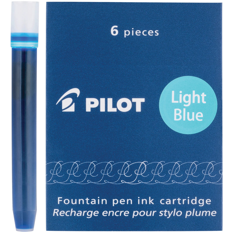 Pilot/Namiki Fountain Pen Cartridges - Light Blue