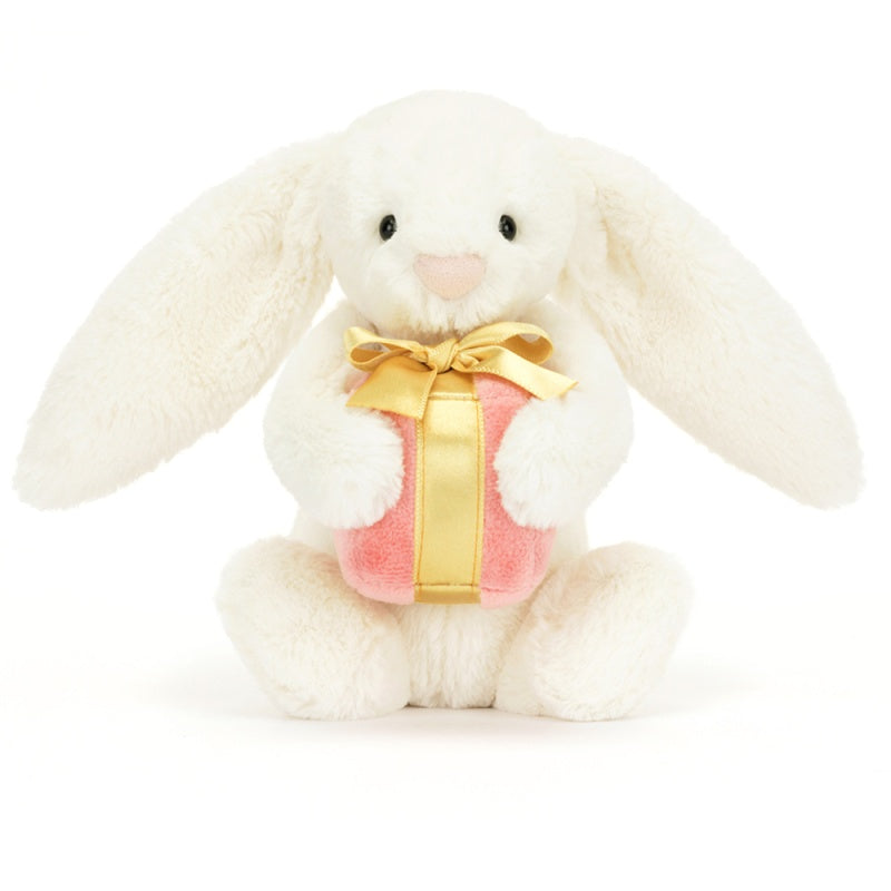 Jellycat Bashful Bunny with Present