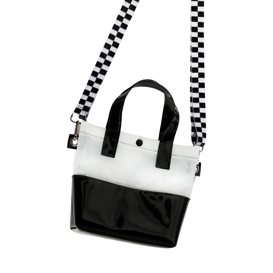 Kate Corn Black & White Handle Bag