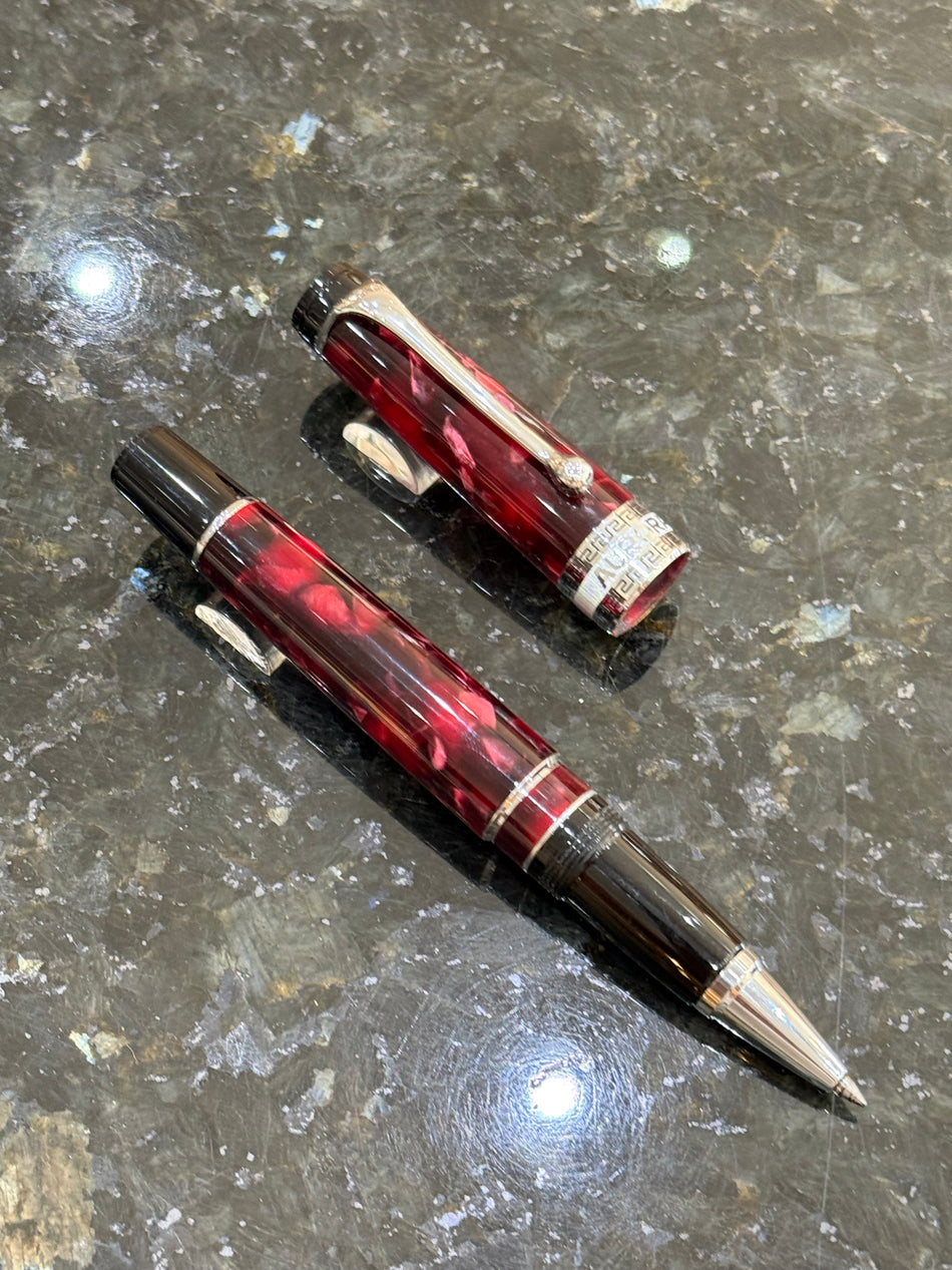 Aurora Optima Burgundy Rollerball - PRE-LOVED