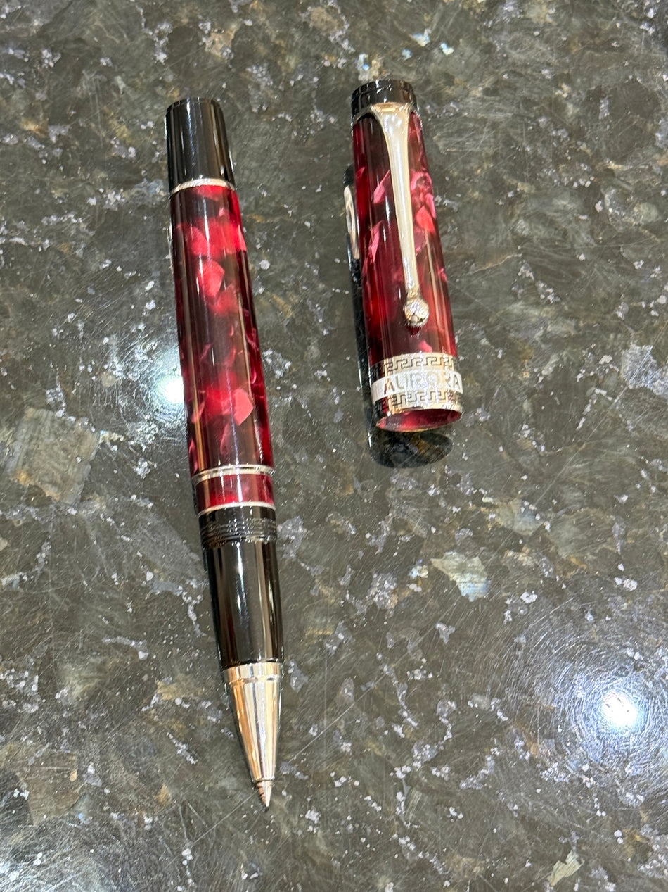 Aurora Optima Burgundy Rollerball - PRE-LOVED