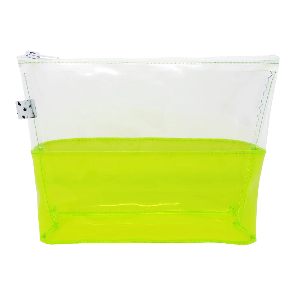 Kate Corn Clear & Yellow Jelly Toiletry Bag