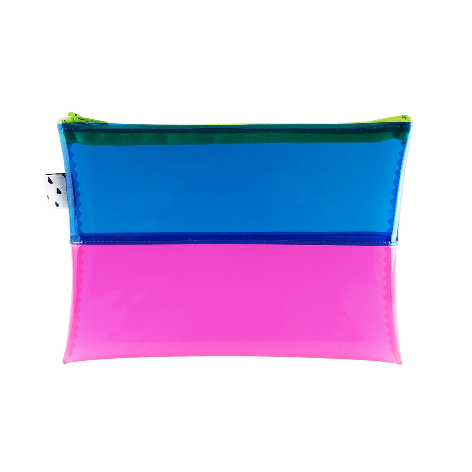 Kate Corn Blue & Pink Jelly Pouch