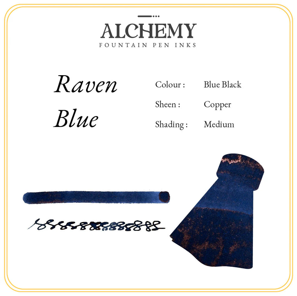 Endless Alchemy Fountain Pen Inks - Raven Blue 45ML