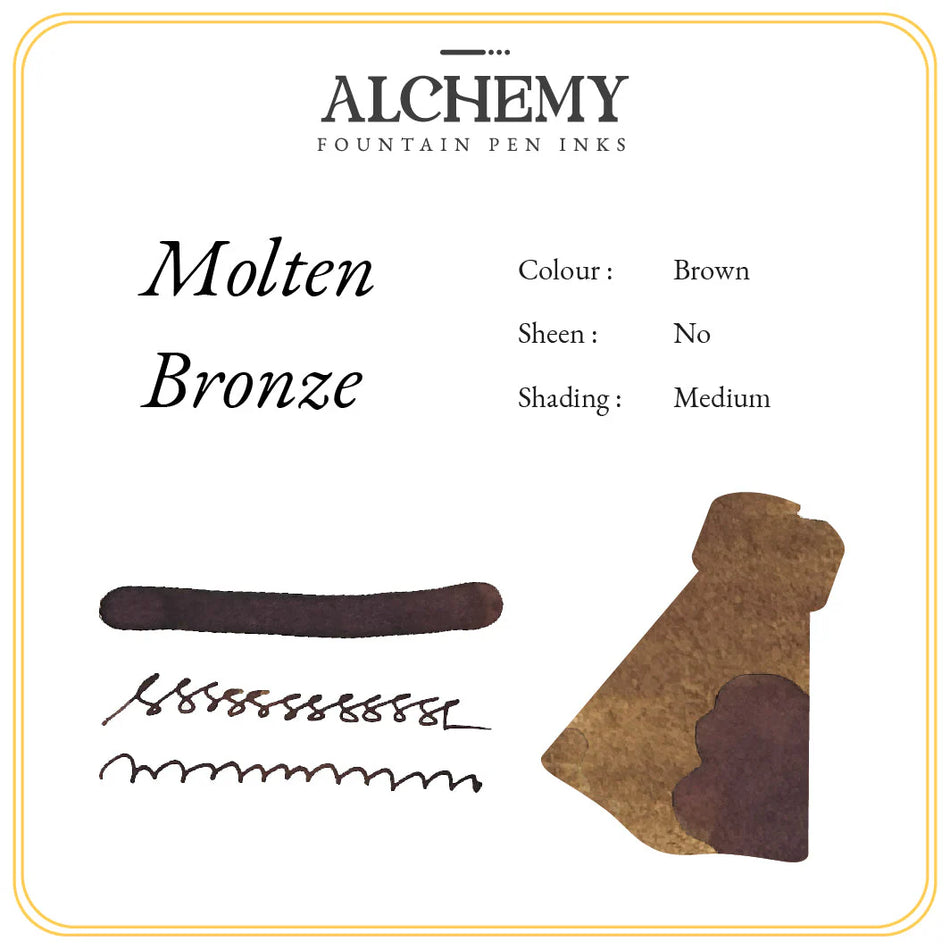 Endless Alchemy Fountain Pen Inks - Molten Bronze 45ml