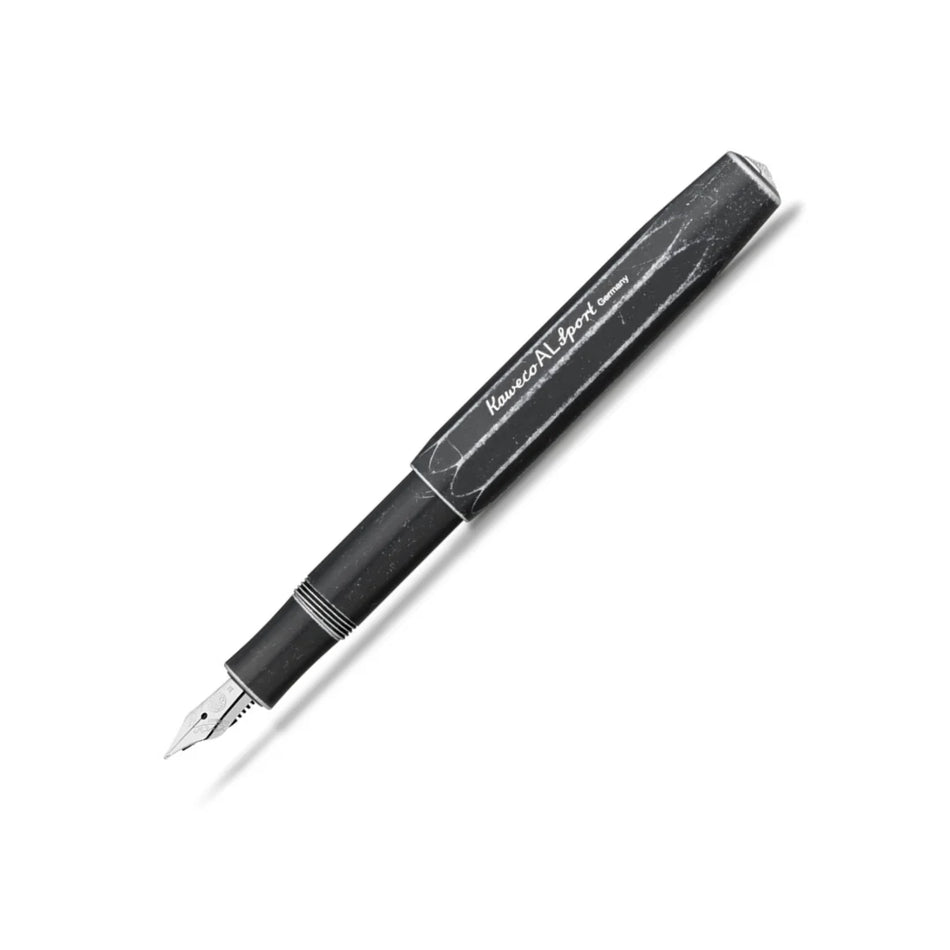 Kaweco Sport AL Fountain Pen - Stonewashed - Black