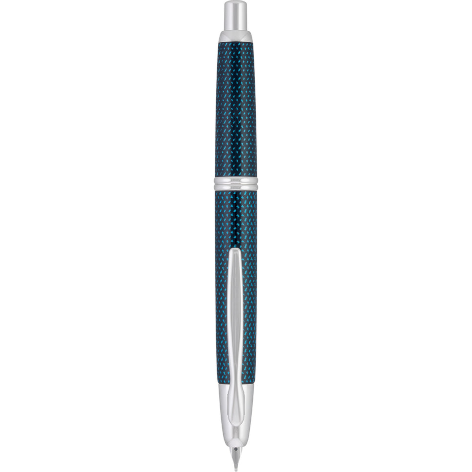 Pilot Vanishing Point Fountain Pen - Blue Carbonesque