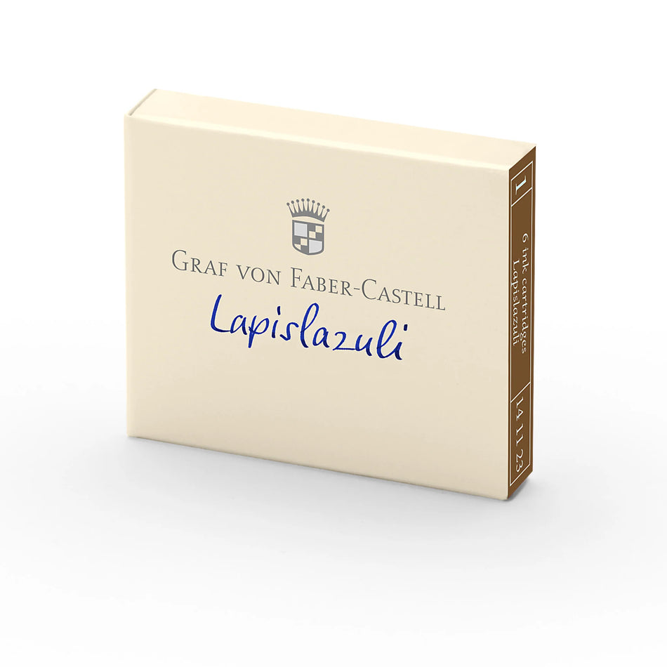 Graf Von Faber Castell Ink Pen Refill Cartridges (6 Pack) - Lapis lazuli