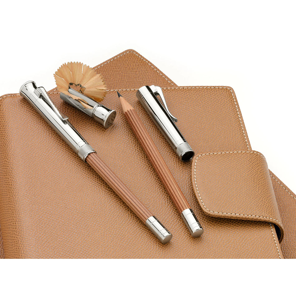 Graf Von Faber-Castell Perfect Pencil Platinum Plate/Brown