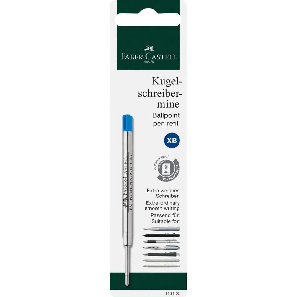 Faber Castell Ballpoint Pen Ink Refill  - Blue (XB)