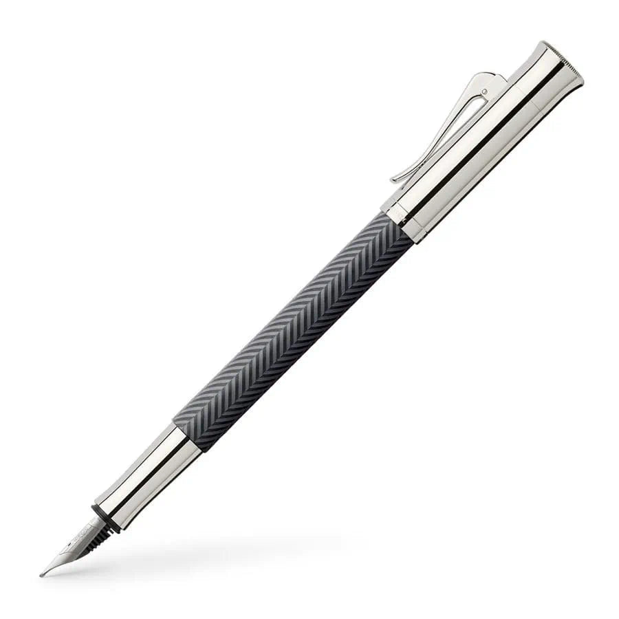 Graf Von Faber Castell Guilloche Fountain Pen - Cisele Anthracite