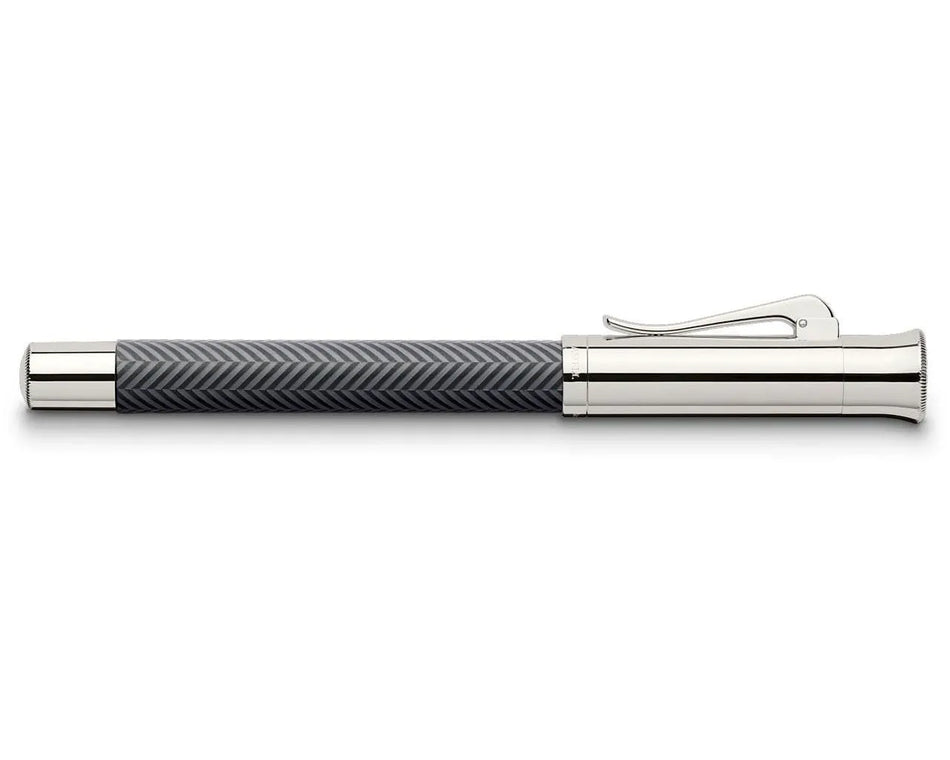 Graf Von Faber Castell Guilloche Fountain Pen - Cisele Anthracite