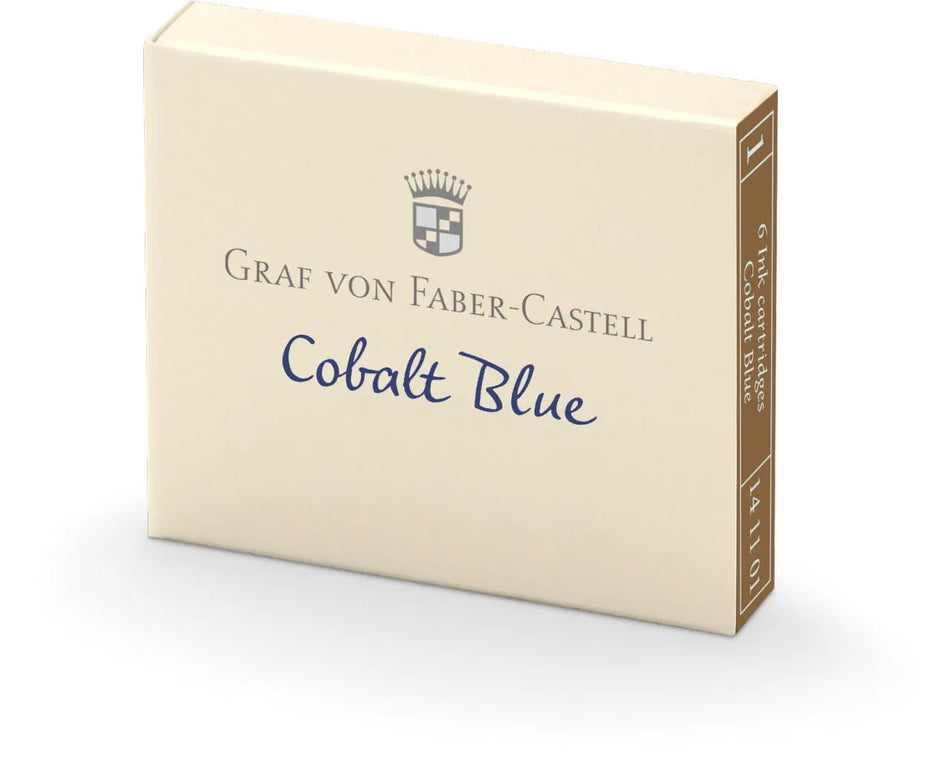 Graf Von Faber Castell Ink Pen Refill Cartridges (6 Pack) - Cobalt Blue