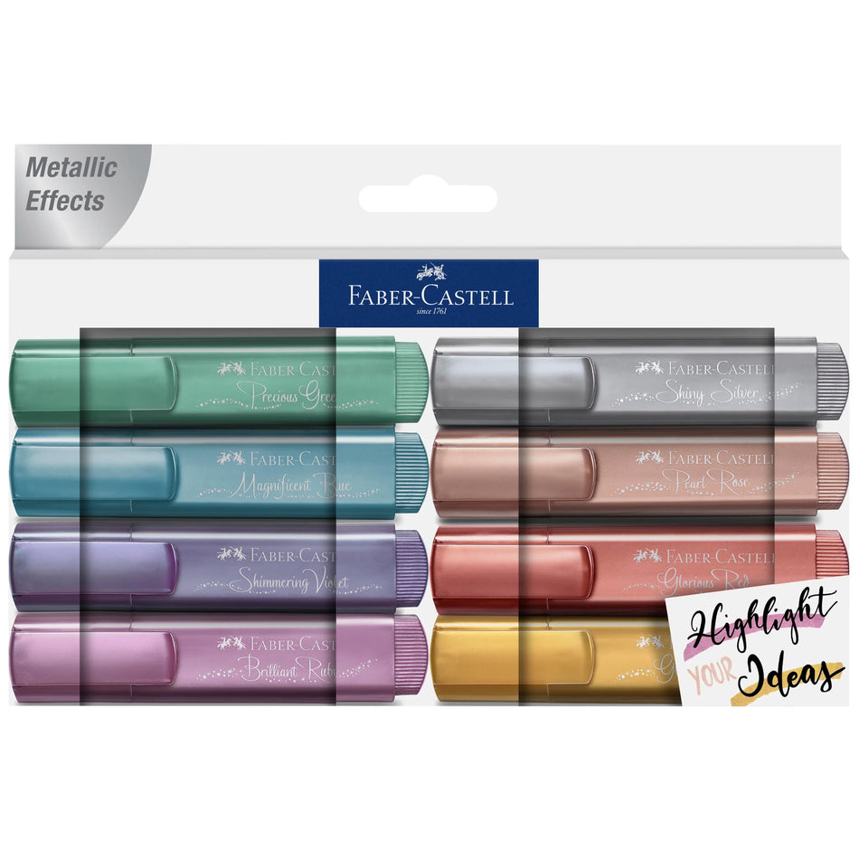 Faber Castell Metallic Highlighters - Box of 8