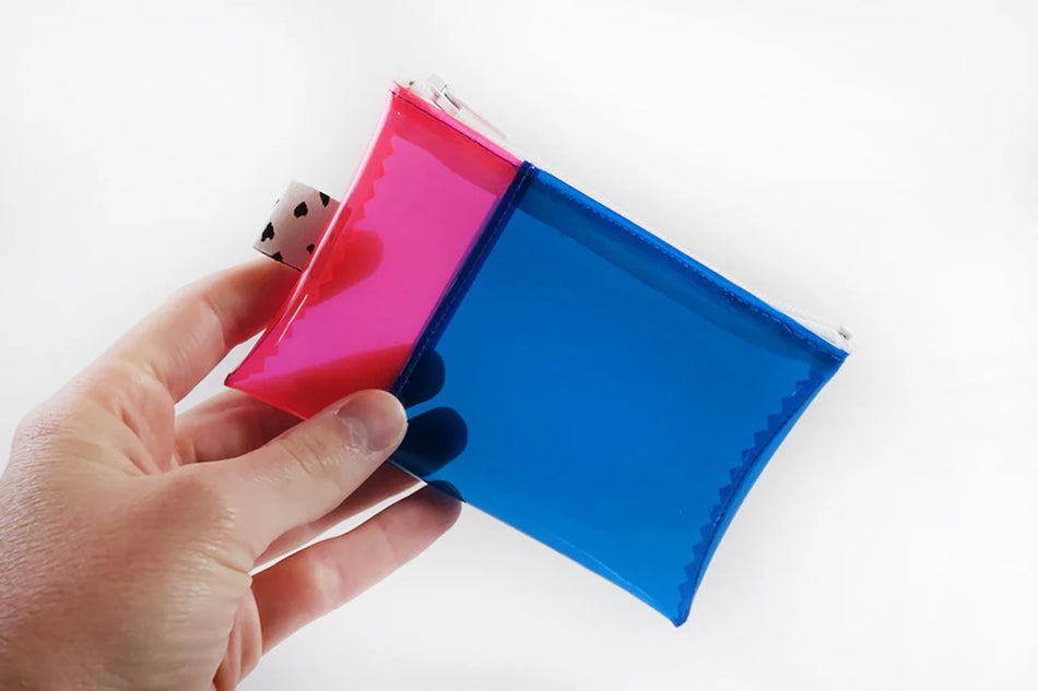 Kate Corn Pink & Blue Jelly Wallet