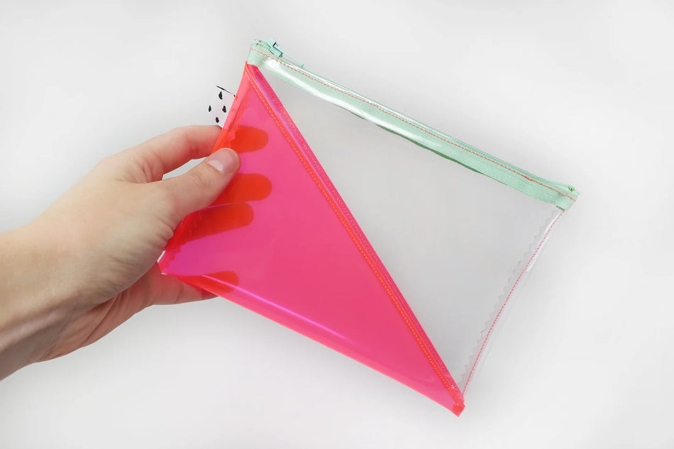 Kate Corn Pink & Clear Jelly Pouch