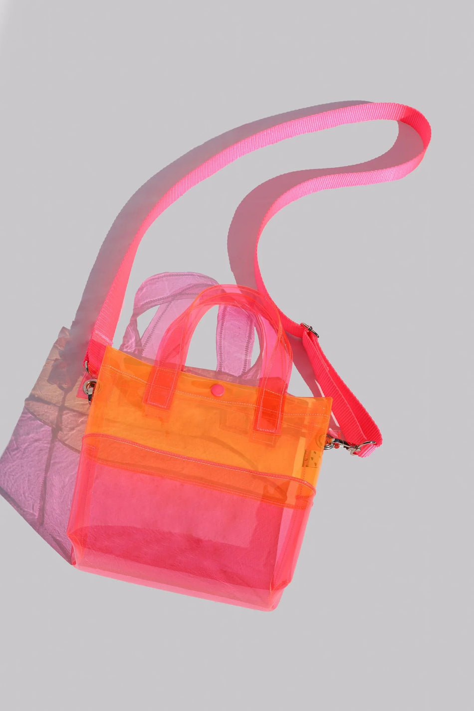 Kate Corn Pink & Orange Handle Bag