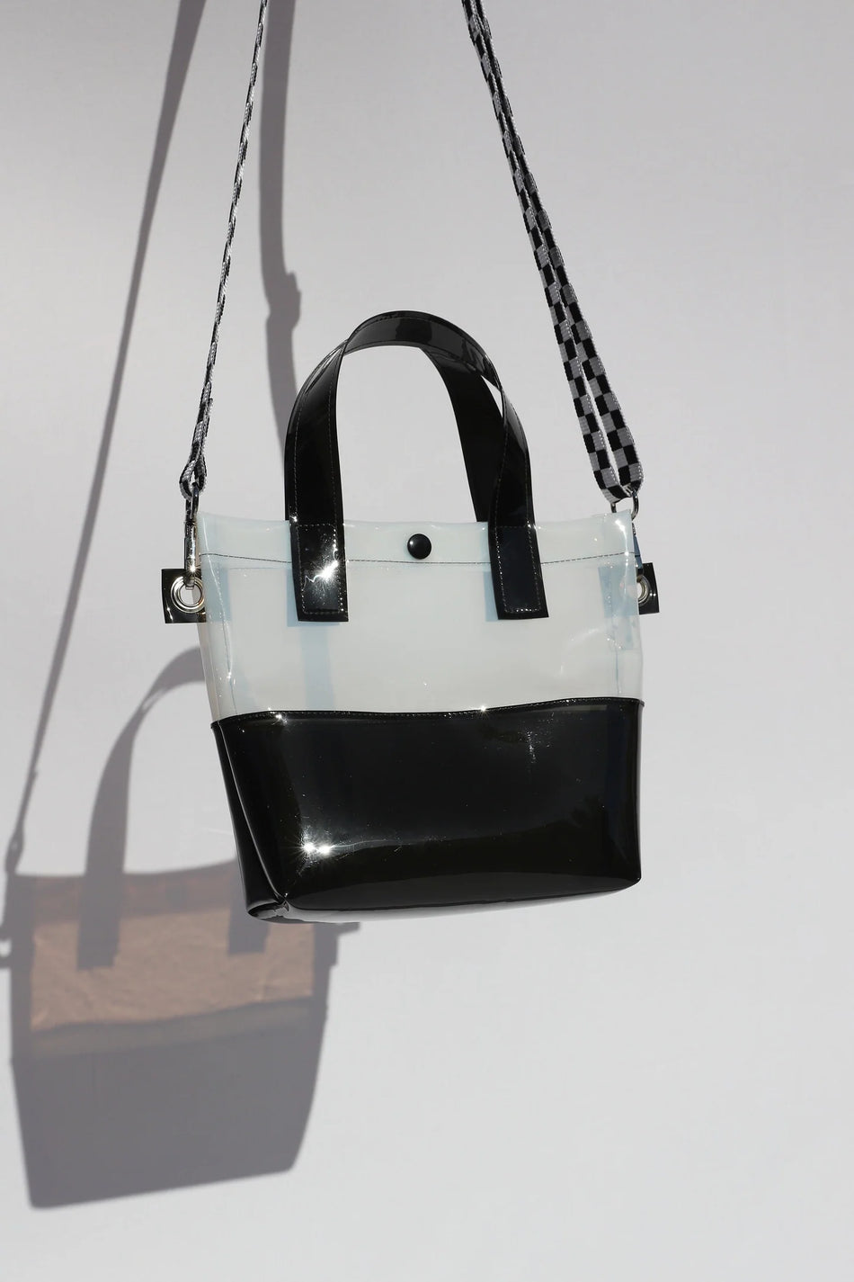 Kate Corn Black & White Handle Bag