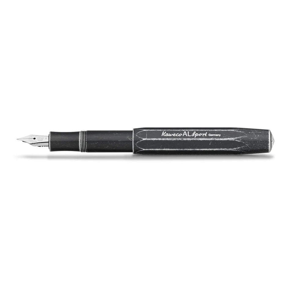 Kaweco Sport AL Fountain Pen - Stonewashed - Black