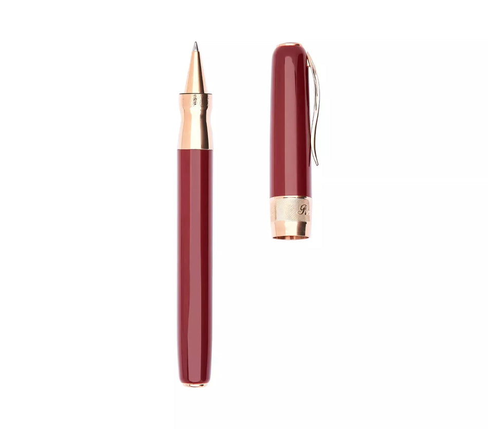 Pineider Classic Rollerball - Bordeaux/Rose Gold