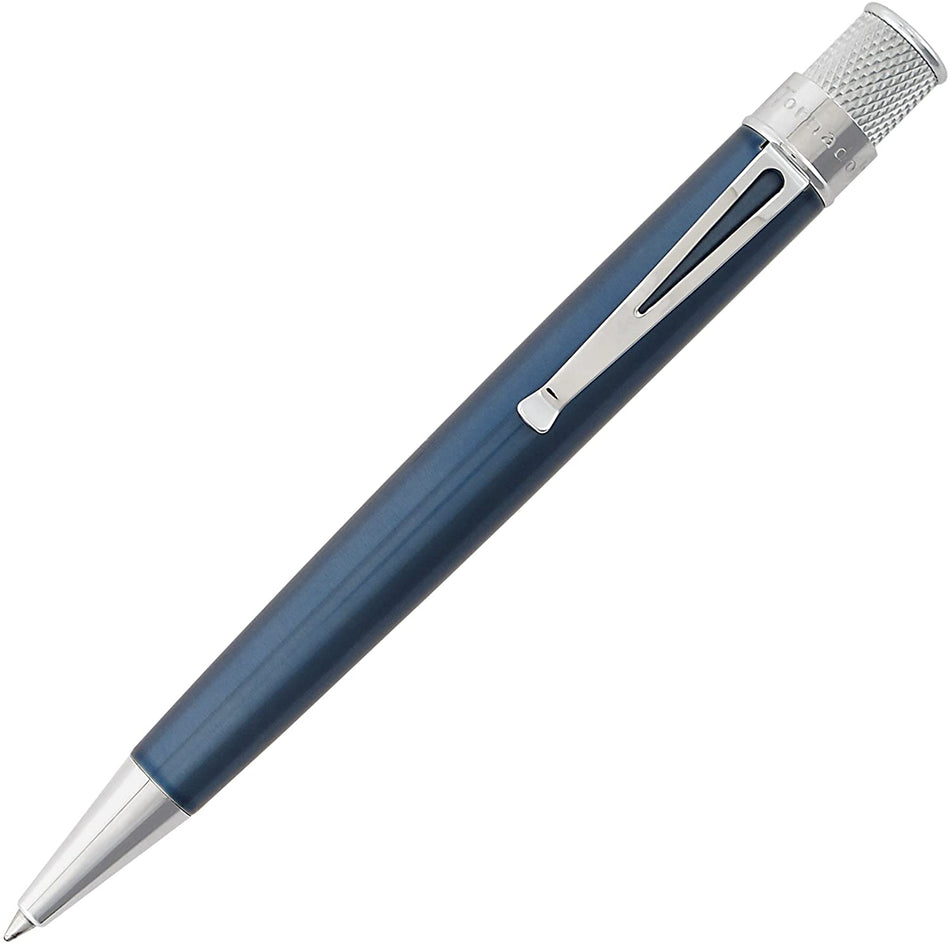 Retro 1951 Tornado Rollerball -Classic Lacquer with Chrome Trim - Ice Blue