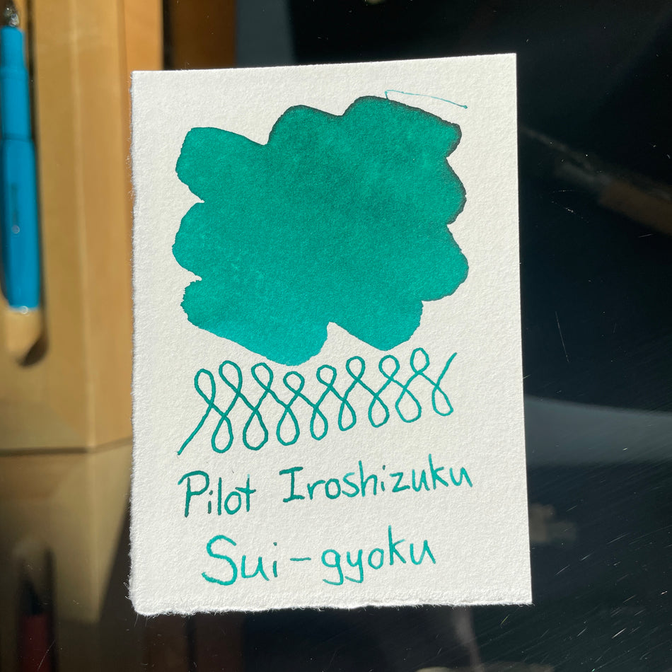 Pilot Iroshizuku Bottled Fountain Pen Ink (50ml) - Emerald Green (Sui-gyoku)