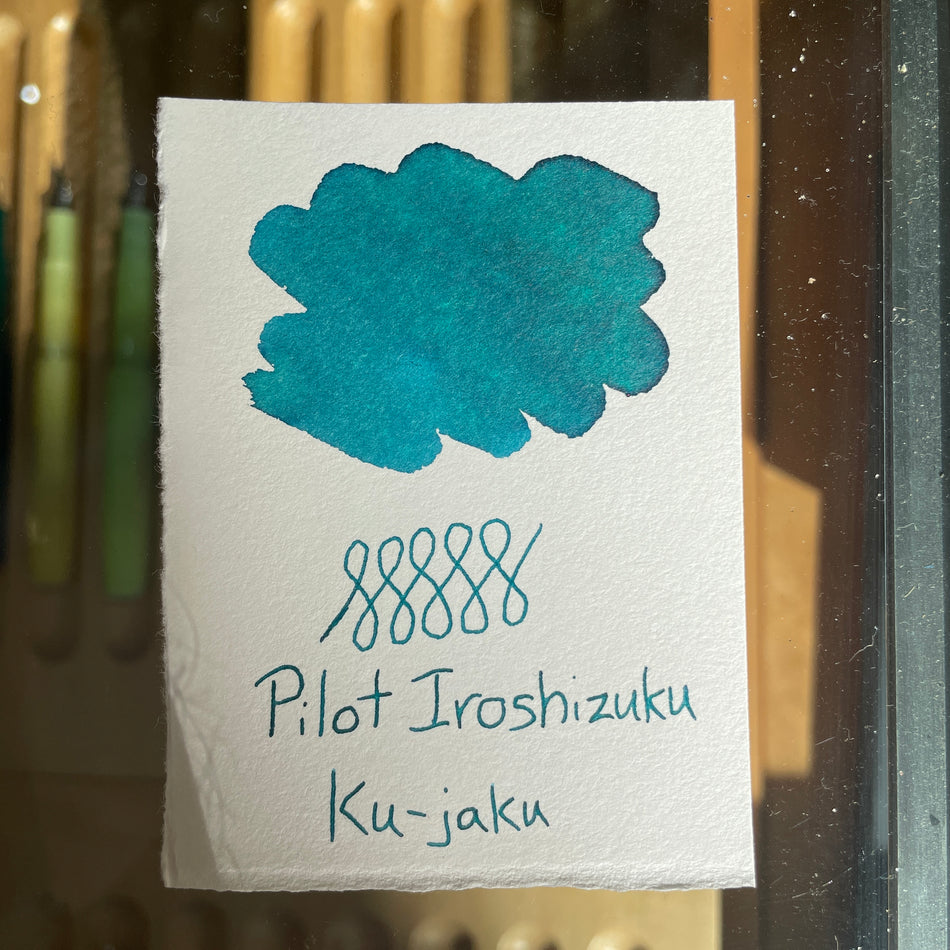 Pilot Iroshizuku Bottled Fountain Pen Ink (50ml) - Peacock (Ku-Jaku)