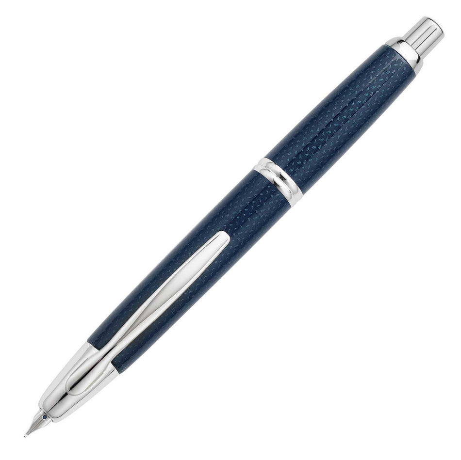 Pilot Vanishing Point Fountain Pen - Blue Carbonesque